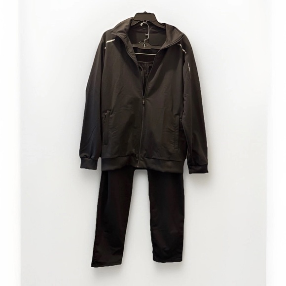 Other - Men's Black Zip-Up Track Jacket and Pants Set